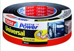 Tesa extra power universal tape zwart - 50 m x 48 mm 