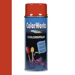 Motip Colorspray hoogglanslak RAL 2002 vermiljoen - 400 ml.