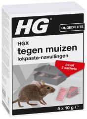 HGX tegen muizen lokpasta navullingen