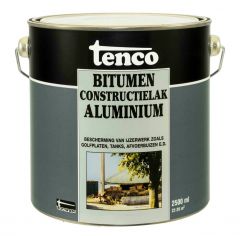 Tenco bitumen constructielak aluminium - 2,5 liter