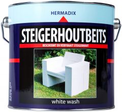 Hermadix steigerhoutbeits white wash - 2,5 liter