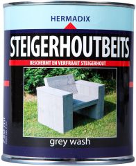Hermadix steigerhoutbeits grey wash - 750 ml.