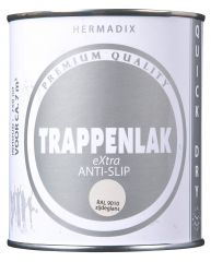 Hermadix trappenlak extra anti-slip zijdeglans RAL 9010 - 750 ml.
