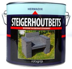 Hermadix steigerhoutbeits rotsgrijs - 2,5 liter