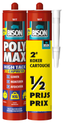 Bison polymax high tack express wit duoverpakking