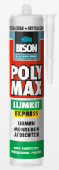 Bison professional poly max lijmkit express crystal clear - 300 gram