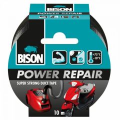 Bison power repair tape zwart - 10 meter