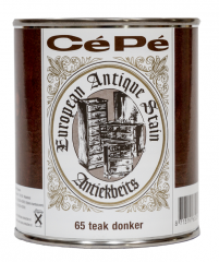 Cépé antiekbeits classic lijn nr. 65 teak donker - 500 ml.