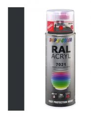 Dupli-Color acryllak zijdeglans RAL 7021 zwart grijs - 400 ml.
