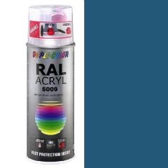 Dupli-Color acryl hoogglans RAL 5009 azuurblauw - 400 ml.