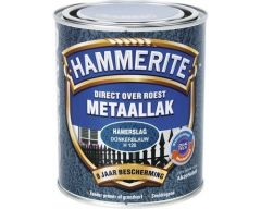 Hammerite direct over roest metaallak hamerslag blauw (H128) - 750 ml.