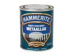 Hammerite direct over roest metaallak structuur zilvergrijs - 750 ml.