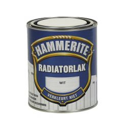 Hammerite radiatorlak hoogglans wit - 750 ml.