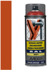 Motip industrial acryllak hoogglans RAL 2001 oranje-rood - 400 ml