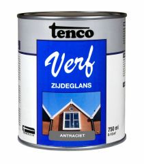 Tenco verf zijdeglans antraciet  (RAL 7016) - 750 ml