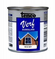 Tenco verf zijdeglans wit (RAL 9010) - 250 ml