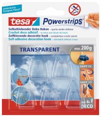 Tesa powerstrips decohaken transparant