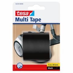 Tesa multi tape zwart - 5 m x 50 mm.