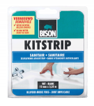 Bison kitstrip sanitair wit - 22 mm.
